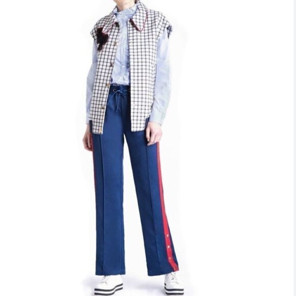 BAUM Und Pferdgarten Naysa Blue Red Track Pants 38 - Picture 1 of 10